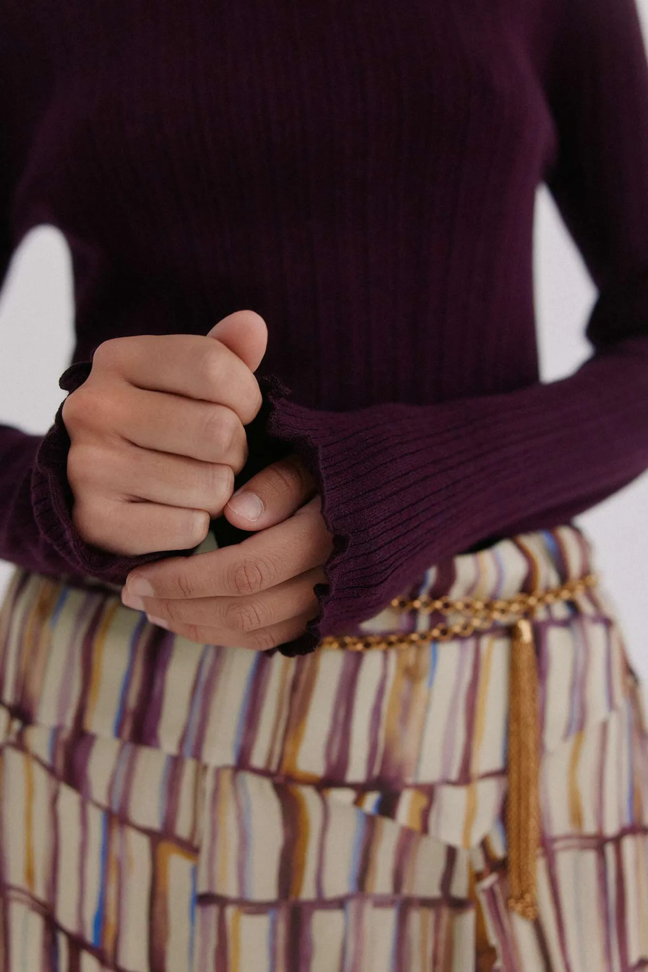 Hoss Intropia T-Shirts-Nidia. Top com detalhe de ondas Granada