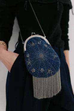 Hoss Intropia Malas-Norma. Bolsa de veludo com veludo Azul