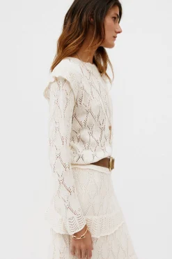 Hoss Intropia T-Shirts|Blusas-Nuria. Top de manga comprida Beige