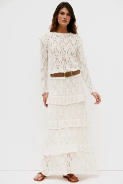 Hoss Intropia T-Shirts|Blusas-Nuria. Top de manga comprida Beige