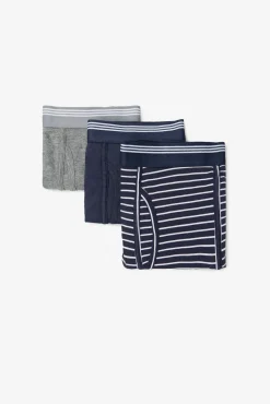 Cortefiel Roupa Interior-Pack 3 boxers malha Azul