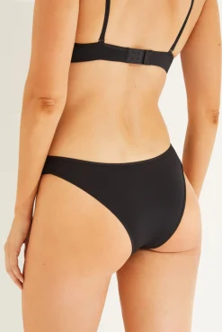 Women'secret Roupa Interior-Pack 3 cuecas brasileiras microfibra preto