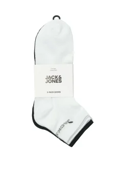 Jack & Jones Meias-Pack 3 meias branco