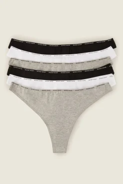 Women'secret Roupa Interior-Pack 6 tangas algodão orgânico estampado