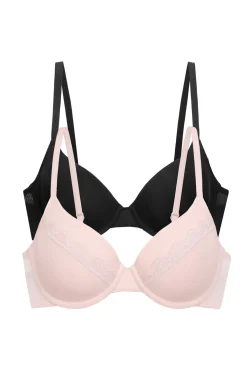 Dorina Roupa Interior-Pack com 2 sutiãs demi com bojo Jana multicolour