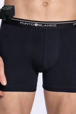 Punto Blanco Roupa Interior-Pack de 3 boxers de algodão preto