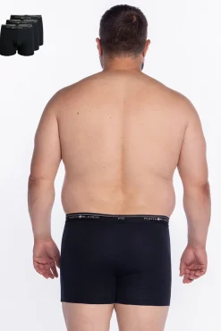 Punto Blanco Roupa Interior-Pack de 3 boxers de algodão preto