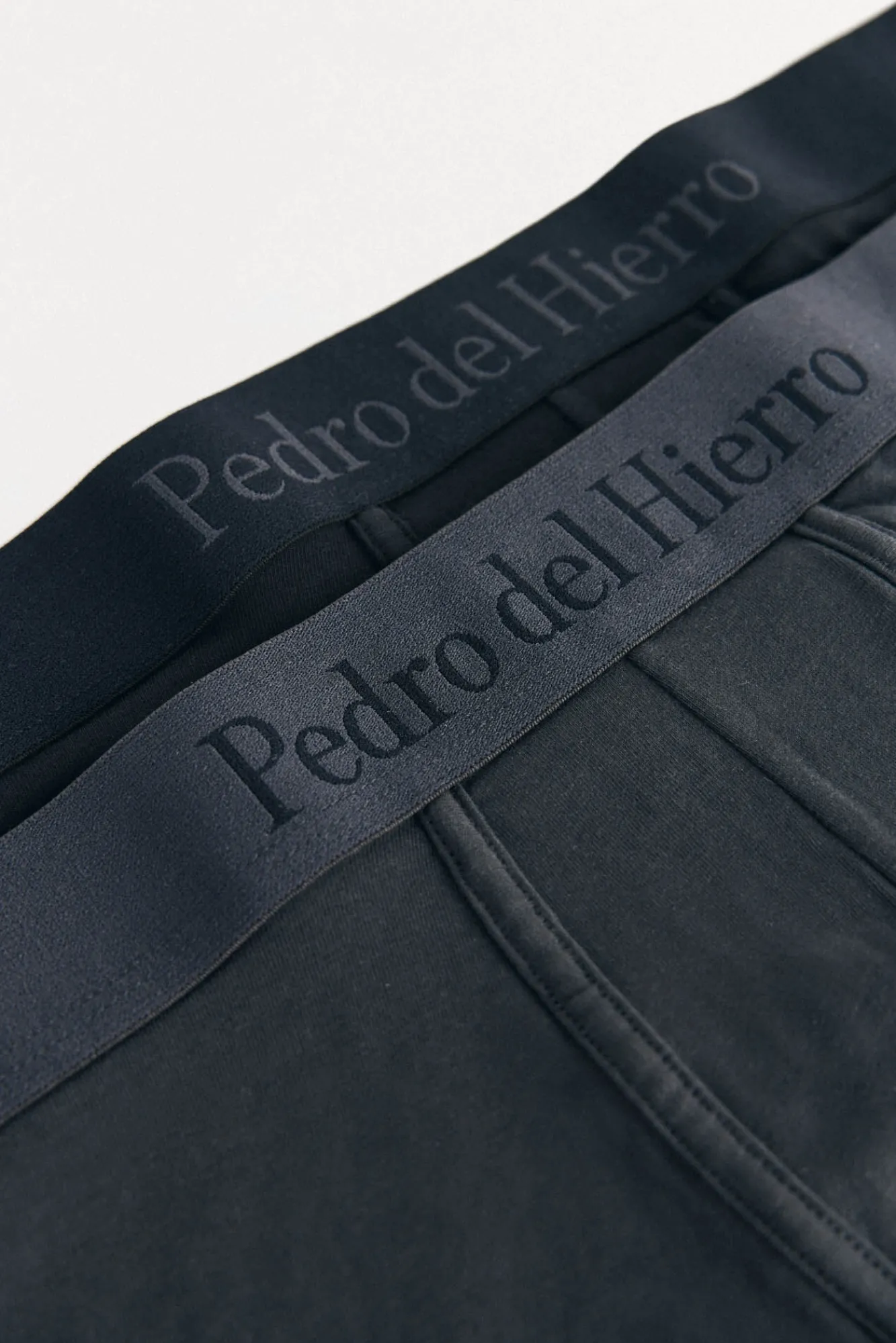 Pedro del Hierro Roupa Interior-Pack de 2 boxers em malha Preto