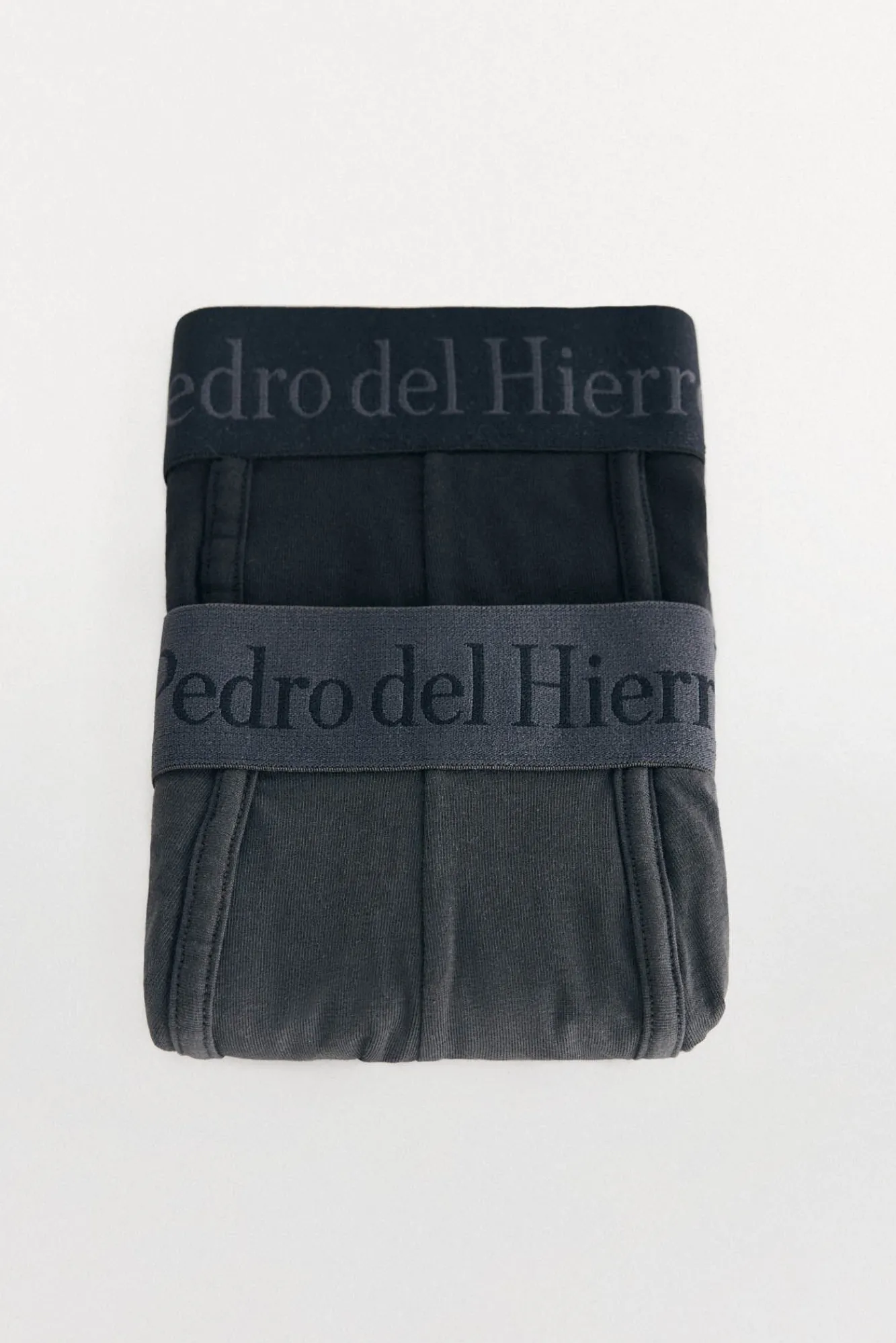 Pedro del Hierro Roupa Interior-Pack de 2 boxers em malha Preto