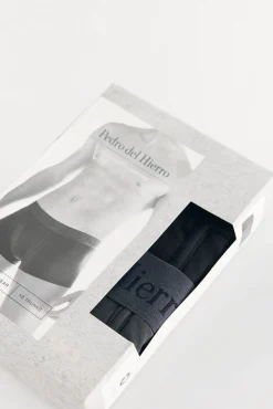 Pedro del Hierro Roupa Interior-Pack de 2 boxers em malha Preto