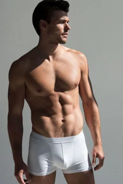 Bread & Boxers Roupa Interior-Pack de 2 boxers modais elásticos ecológicos s branco