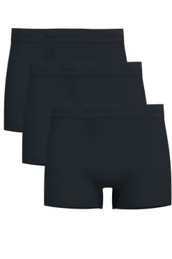 Selected Roupa Interior-Pack de 3 cuecas confeccionadas com algodão orgânico. Azul