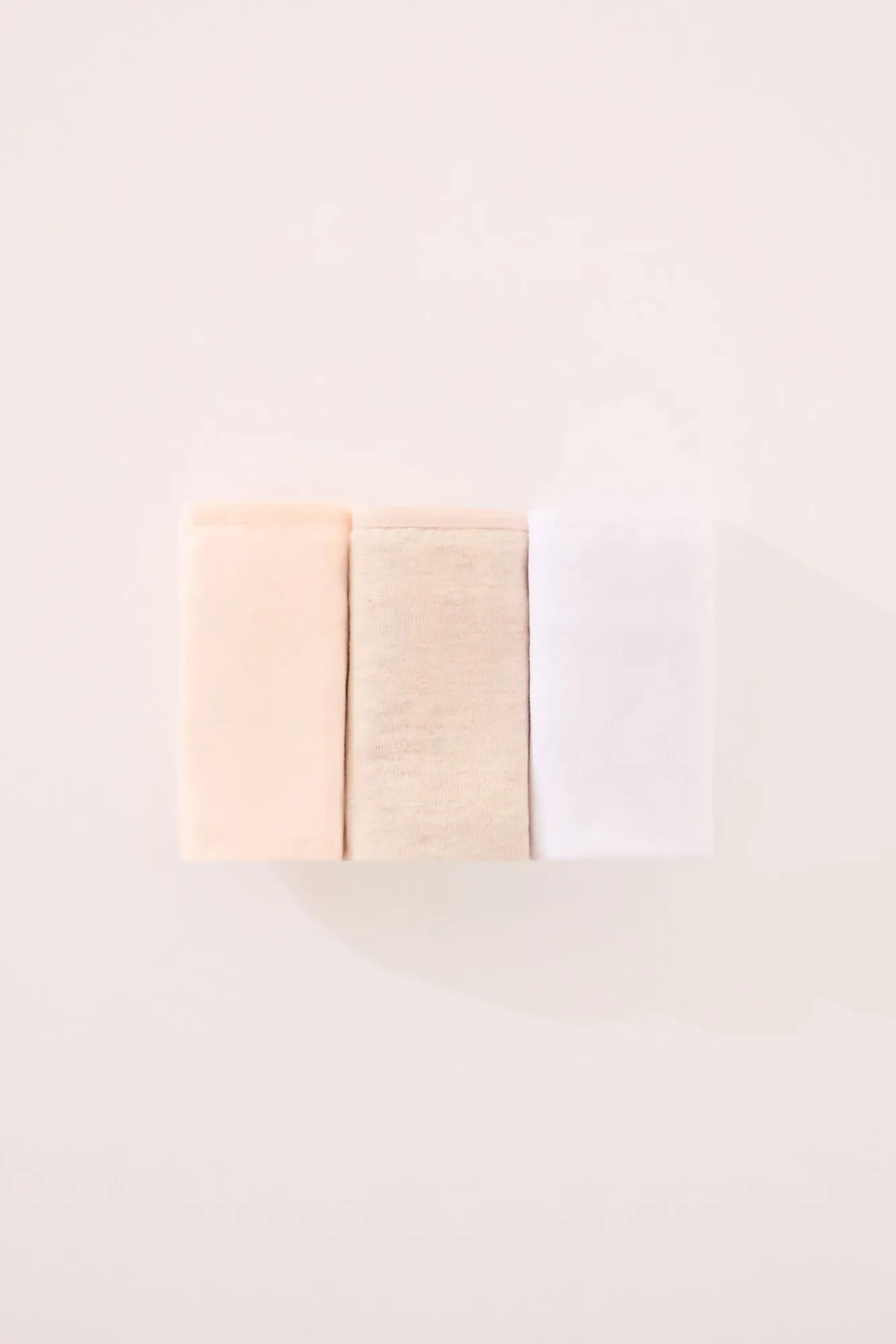 Women'secret Roupa Interior-Pack de 3 cuecas culotte de algodão orgânico branco