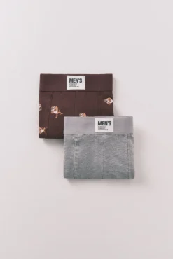 Women'secret Roupa Interior-Pack de 2 cuecas de algodão "Taz" vermelho