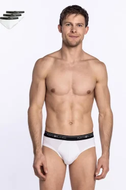 Punto Blanco Roupa Interior-Pack de 3 cuecas de algodão branco