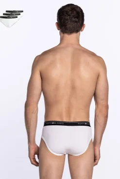 Punto Blanco Roupa Interior-Pack de 3 cuecas de algodão branco
