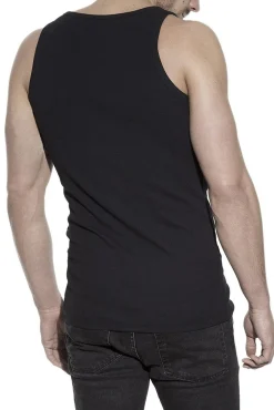 Bread & Boxers T-Shirts-Pack de 2 mangas pretas de algodão orgânico preto