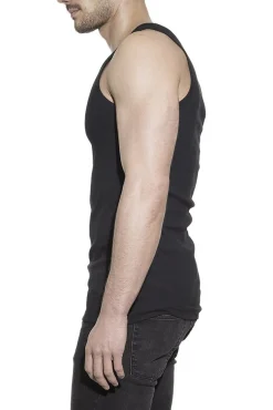 Bread & Boxers T-Shirts-Pack de 2 mangas pretas de algodão orgânico preto