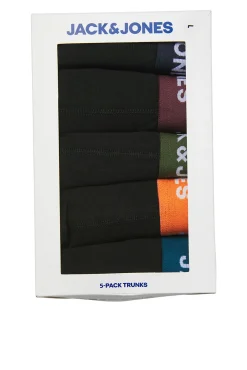 Jack & Jones Roupa Interior-Pack x5 boxers lisos preto