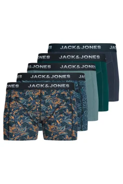 Jack & Jones Roupa Interior-Pacote 5 Boxer azul