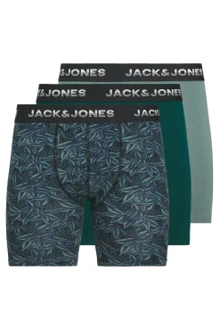 Jack & Jones Roupa Interior-Pacote 3 Boxers ciclistas azul