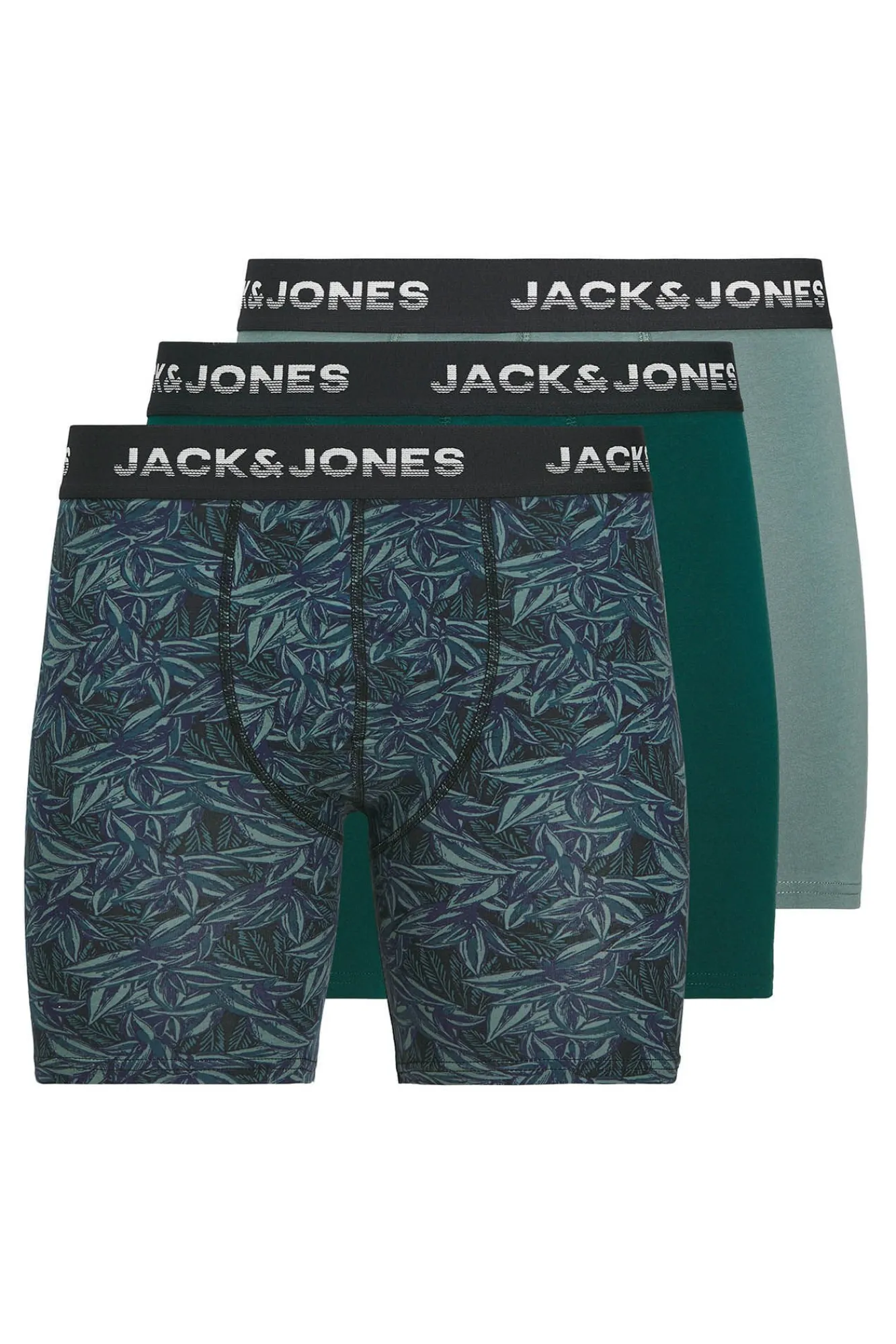 Jack & Jones Roupa Interior-Pacote 3 Boxers ciclistas azul