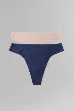 Dash and Stars Roupa Interior-Pacote 2 tanga cortada a laser azul