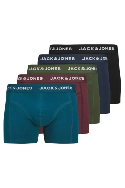 Jack & Jones Roupa Interior-Pacote com 5 boxer azul