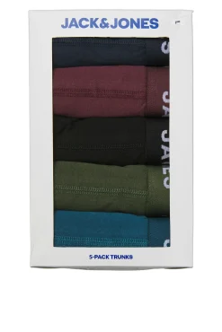 Jack & Jones Roupa Interior-Pacote com 5 boxer azul