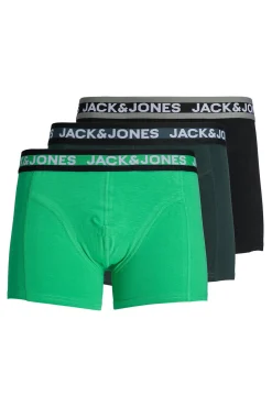 Jack & Jones Roupa Interior-Pacote com 3 boxer verde