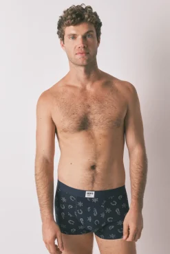 Women'secret Roupa Interior-Pacote com 2 boxers azuis country azul