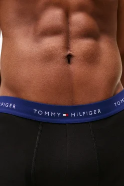 Tommy Jeans Roupa Interior-Pacote com 3 Boxers de Algodão preto