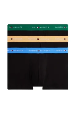 Tommy Jeans Roupa Interior-Pacote com 3 Boxers de Algodão preto