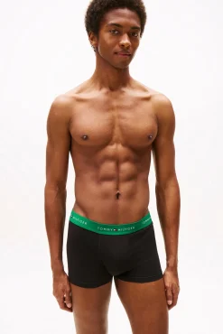 Tommy Jeans Roupa Interior-Pacote com 3 Boxers de Algodão preto