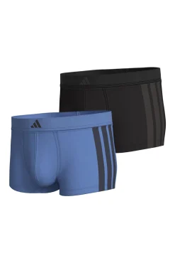 Adidas Roupa Interior-Pacote com 2 boxers elásticos Active Flex Cotton 3 Stripes azul