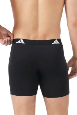 Adidas Roupa Interior-Pacote com 3 boxers longos de algodão Active Flex estampado