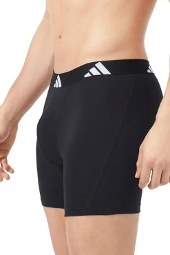 Adidas Roupa Interior-Pacote com 3 boxers longos de algodão Active Flex estampado