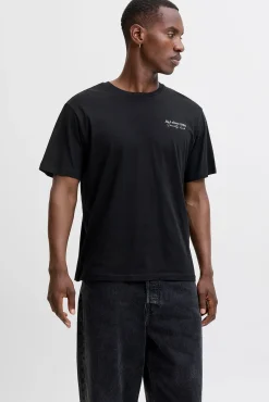 Jack & Jones T-Shirts-Pacote com 2 camisetas de modelagem regular preto