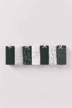 Women'secret Roupa Interior-Pacote com 7 cuecas brasileiras multicoloridas de gatinho estampado