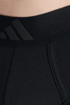 Adidas Roupa Interior-Pacote com 2 cuecas elásticas Active Flex Cotton 3-Stripes preto