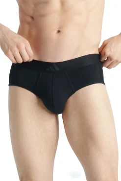 Adidas Roupa Interior-Pacote com 2 cuecas elásticas Active Flex Cotton 3-Stripes preto