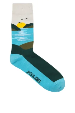 Jack & Jones Meias-Pacote com 3 meias cru