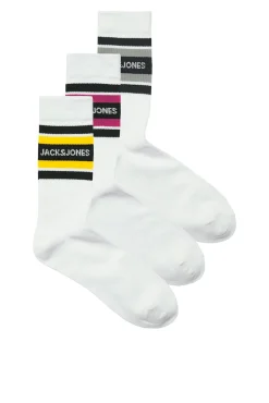 Jack & Jones Meias-Pacote com 3 meias branco