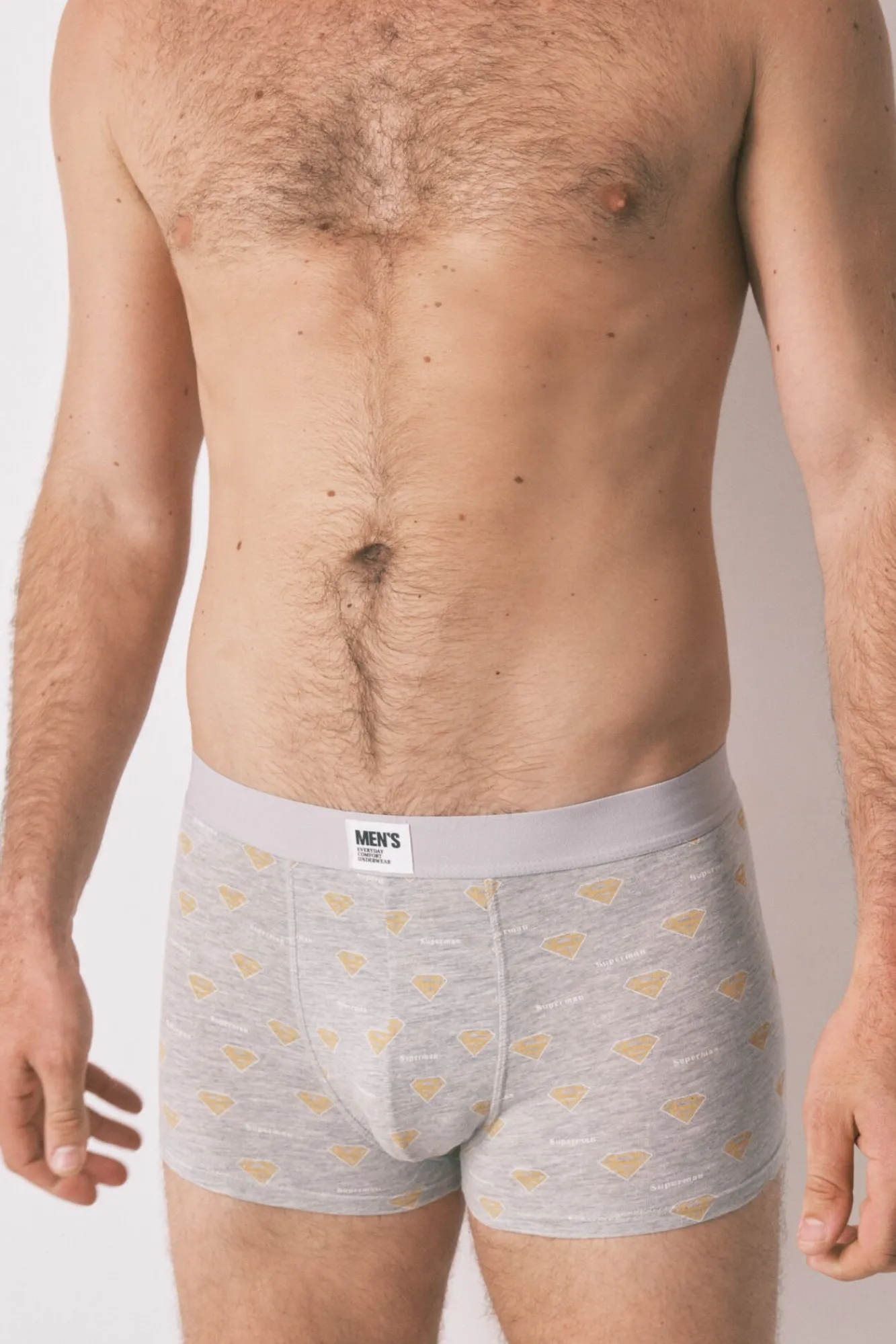 Women'secret Roupa Interior-Pacote de 2 boxers cinza do Superman cinzento