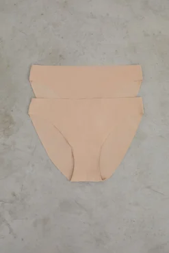 Dash and Stars Roupa Interior-Pacote de 2 cuecas clássicas nude cortadas a laser cru