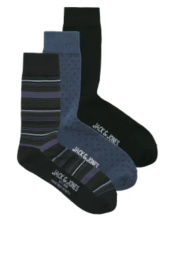 Jack & Jones Meias-Pacote de 3 meias preto