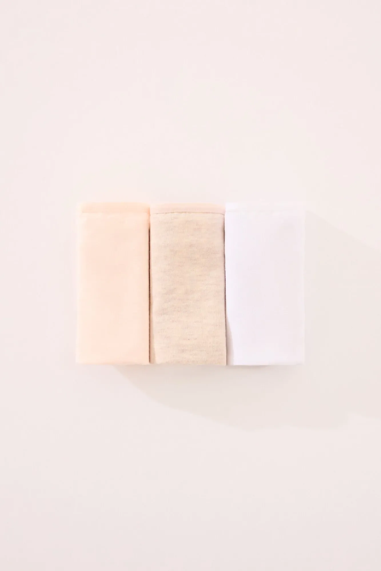 Women'secret Roupa Interior-Pacote de 3 tangas de algodão orgânico branco