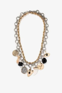 Vilanova Joalharia E Bijuteria-Pacote de Colares com Pingentes amarelo