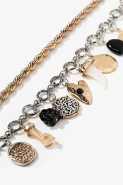 Vilanova Joalharia E Bijuteria-Pacote de Colares com Pingentes amarelo