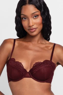 Dorina Roupa Interior-Pacote de soutien semi-acolchoado de duas peças Emersyn vermelho